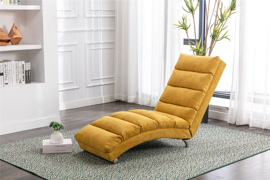 Linen Chaise Lounge Modern Message Chair