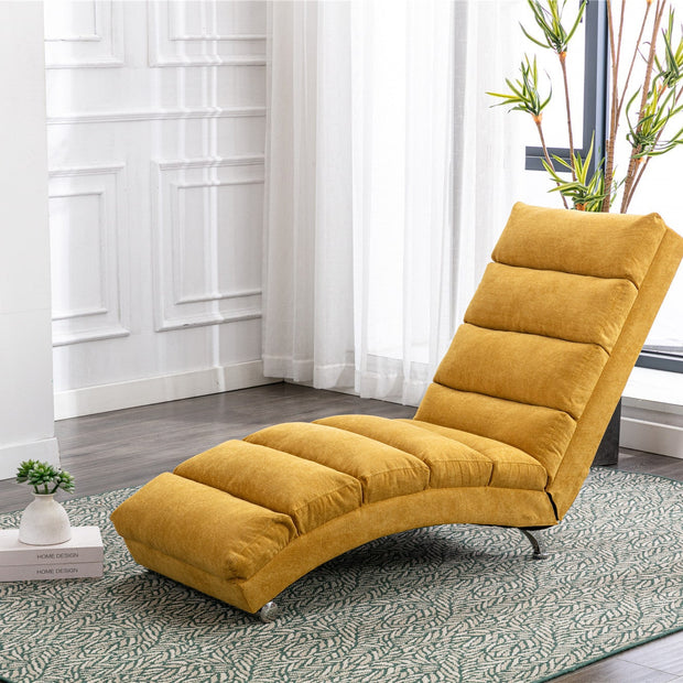 Linen Chaise Lounge Modern Message Chair