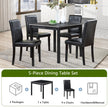 5 Piece Wooden Dining Table Set